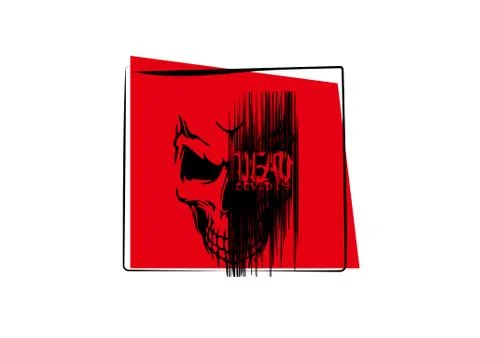 Dead Covid-19 on white background in vector illustration Stock Illustration