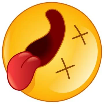 Dead emoticon Stock Illustration