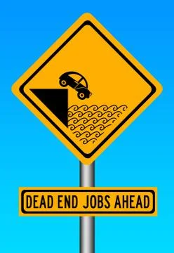 Dead end job Stock-Illustration