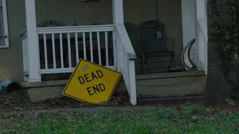 DEAD END SIGN Stock Footage 306397450
