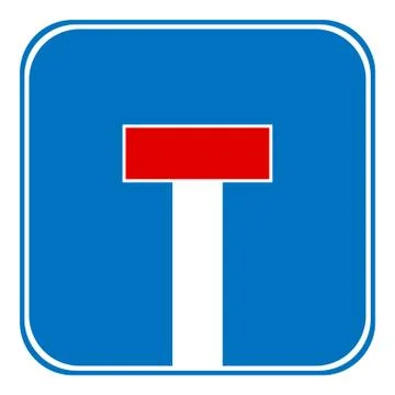 Dead End sign Stock Illustration
