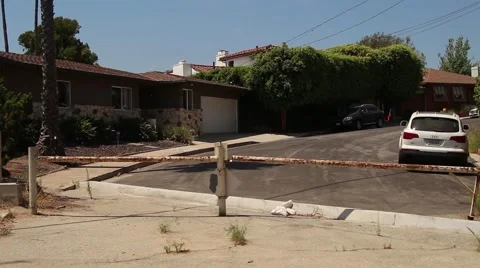 Dead End Street Stock Footage 67638544