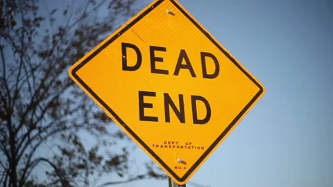 Dead End Traffic Sign Stock Footage 189377264