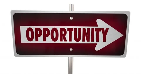 Dead End Vs Opportunity Road Street Signs Chance for Success 4K Video stock 60240695