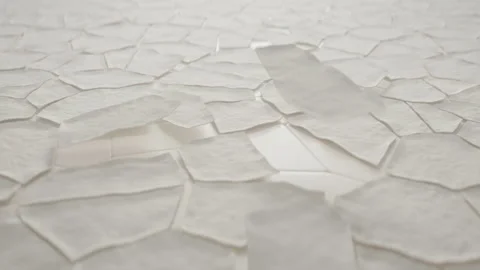 Dead epidermis cells peeling away from dry skin, 3d animation. Light skin Stock-Footage 147310548