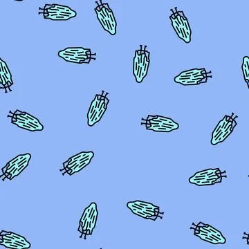 Dead ghost vector seamless pattern Illustrazione stock