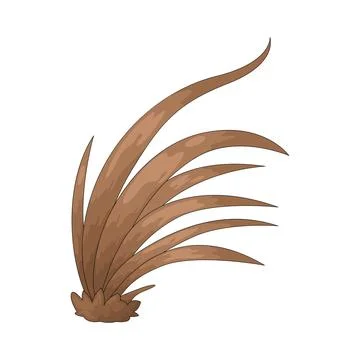Dead grass illustration Stock Illustration