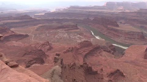 Dead horse Point Landscape Moab utah Vídeos de archivo 44965147