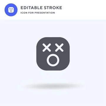 Dead icon vector, filled flat sign, solid pictogram isolated on white, logo Stock Illustration