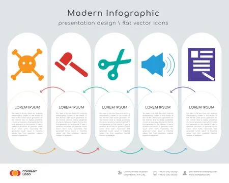 Dead infographics design Stock Illustration