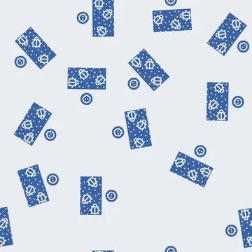 Dead insects on soil surface glyph seamless pattern 스톡 일러스트