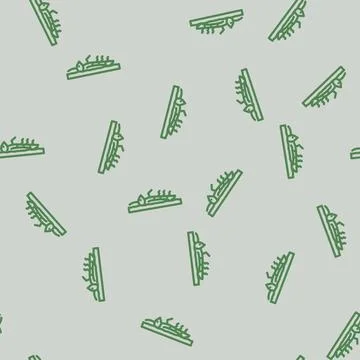 Dead insects soil surface line vector seamless pattern 스톡 일러스트