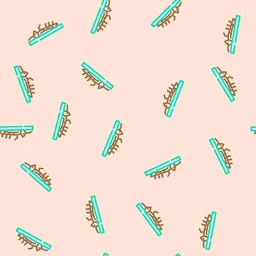 Dead insects soil surface vector seamless pattern Stock Illustration