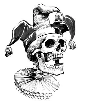 Dead jester Stock Illustration