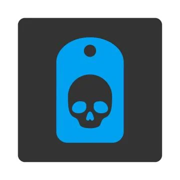 Dead Label Rounded Square Button Stock Illustration