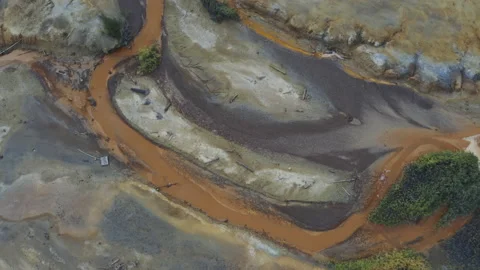 Dead land affected by ecological disaster Видео 149683447