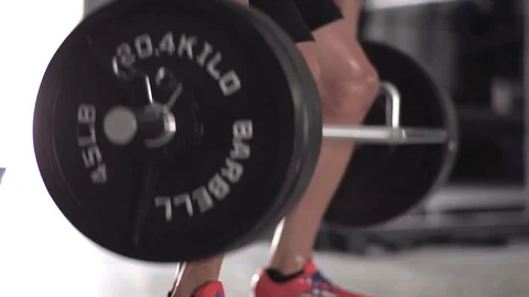 DEAD-LIFT WEIGHT Stock Footage 128557494