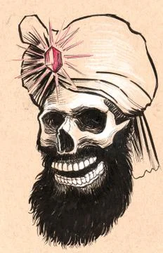 Dead magician Stock Illustration