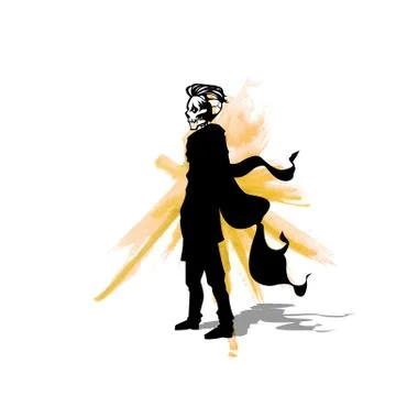 The dead man logo vector illustration. Stock Illustration