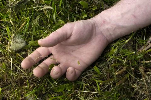 A dead man's hand Stock Photos