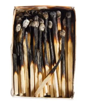 Dead matches Stock Photos