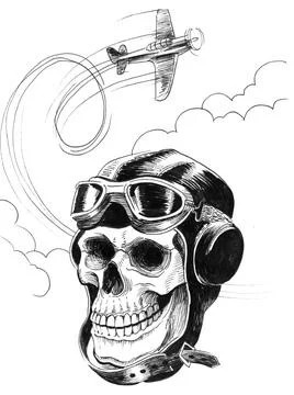 Dead pilot Illustrazione stock