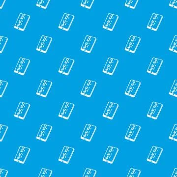 Dead pixel smartphone pattern vector seamless blue Stock Illustration