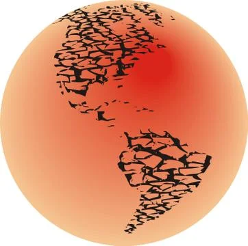 Dead planet earth 스톡 일러스트