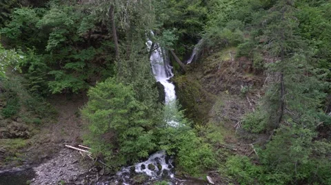 Dead Point Creek Falls, Dee, Oregon Stock Footage 63303351