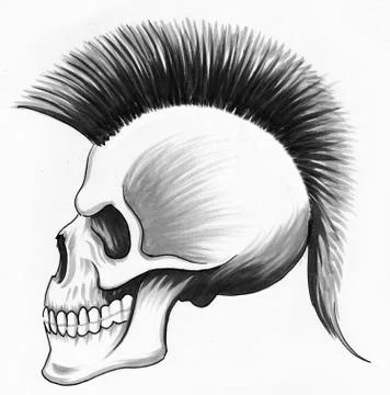 Dead punk Illustrazione stock
