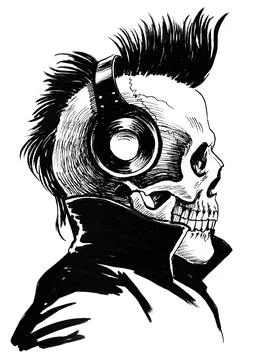 Dead punk Illustrazione stock
