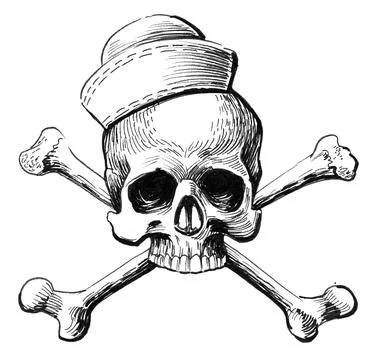 Dead sailor Illustrazione stock