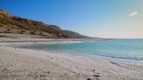 Dead Sea Beach Stock Footage 100374733