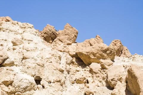 Dead sea cliffs Stock Photos