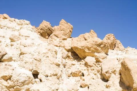 Dead sea cliffs Stock Photos