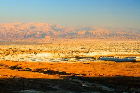 Dead sea cliffs Stock Photos