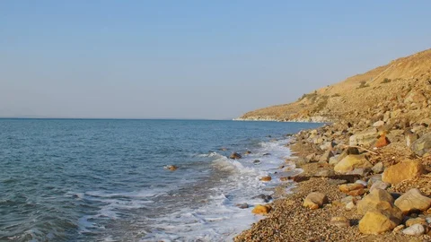 Dead Sea Coastline Stock Footage 100374146