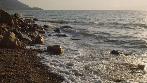 Dead Sea Coastline Stock Footage 100374549