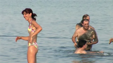 Dead Sea dirt beach Stock Footage 8911696