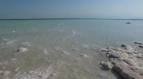 Dead Sea by Drone Stock Footage 58572514