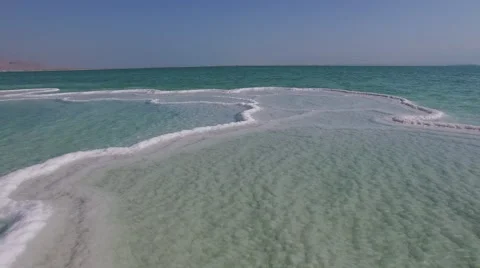 Dead Sea by Drone Stock Footage 58572537