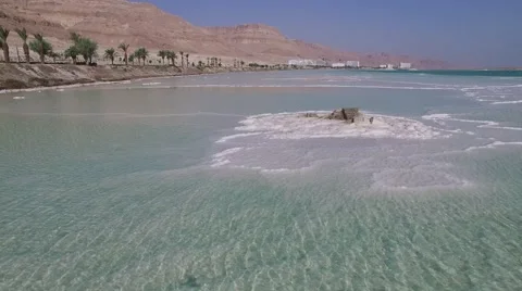 Dead Sea by Drone Stock Footage 58572795