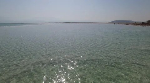 Dead Sea by Drone Stock Footage 58573060