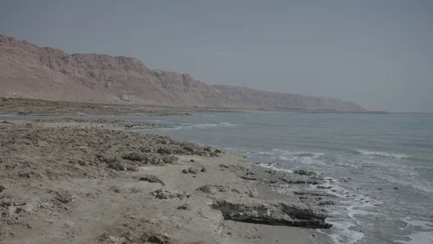 Dead Sea, Green Screen Background Stock Footage 86408673