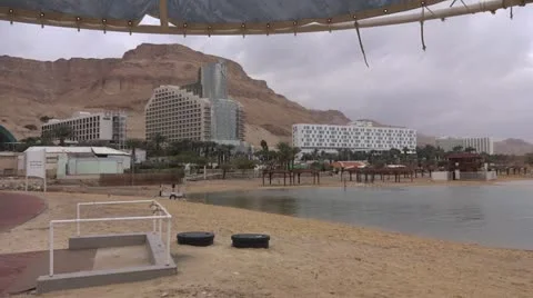 Dead sea hotels Stock Footage 21250271