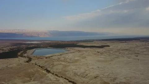 Dead Sea, Israel multiple 4k drone shots. Stock Footage 100262802