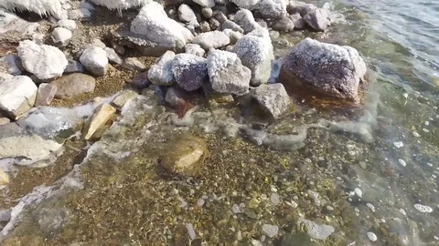 The Dead Sea in Jordan. Video stock 81765333