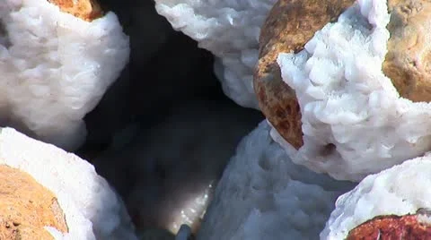 Dead Sea minerals Stock Footage 10830408
