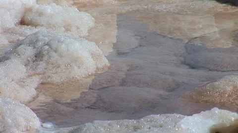 Dead Sea minerals Stock Footage 10830415