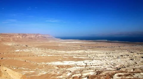 Dead Sea pan Stock Footage 10608371